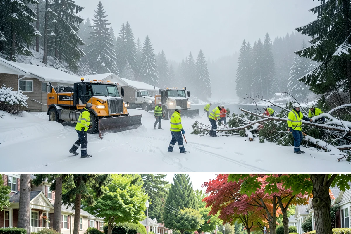 Daycare Parking Lot Snow Removal in Beaux Arts Village, King County, WA - Daycare lots across Western Washington face peak snow demand from December through February, when early-morning freezes meet...