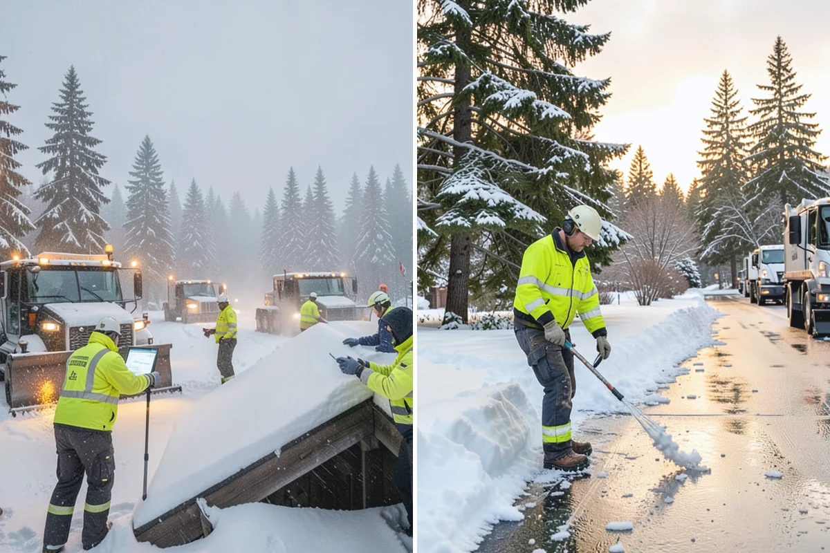 Daycare Parking Lot Snow Removal in Bonney Lake, Pierce County, WA - Map the drop-off lane, entrance, and crossing zones with daycare staff