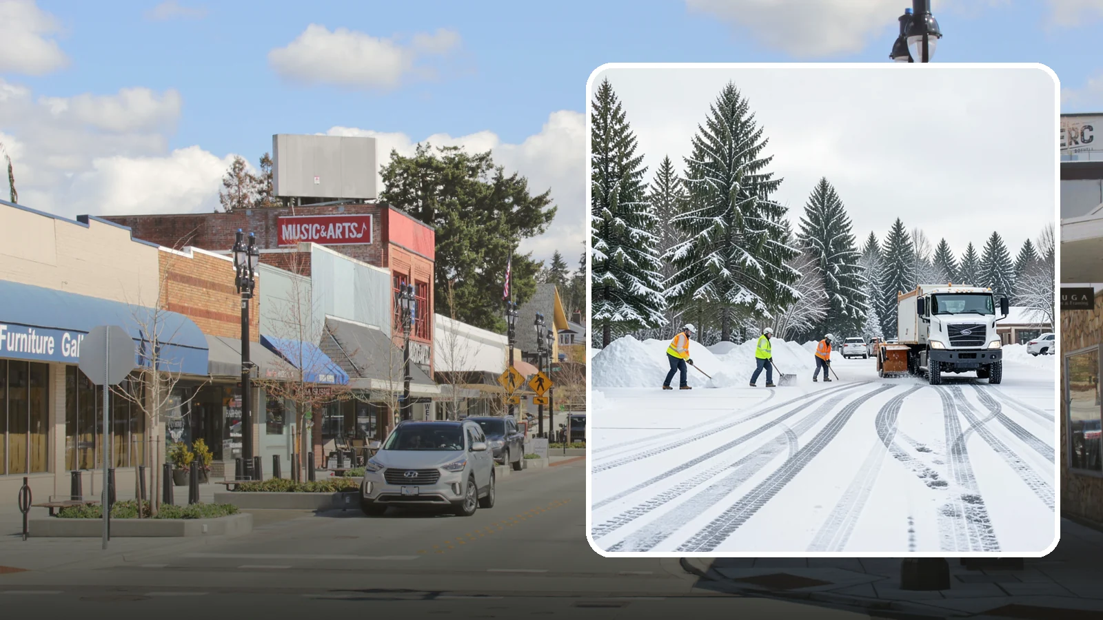 Daycare Parking Lot Snow Removal in Bothell, King County, WA - We clear daycare lots and drop-off lanes so Western Washington parents and children stay safe during winter mornings.