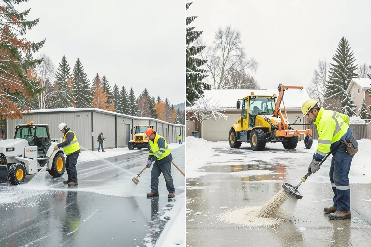 Daycare Parking Lot Snow Removal in Brier, Snohomish County, WA - Map the drop-off lane, entrance, and crossing zones with daycare staff