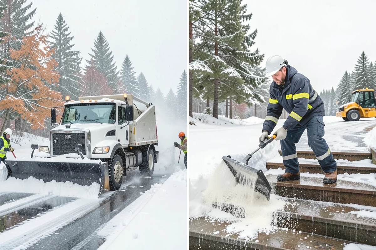 Daycare Parking Lot Snow Removal in Burien, King County, WA - Map the drop-off lane, entrance, and crossing zones with daycare staff