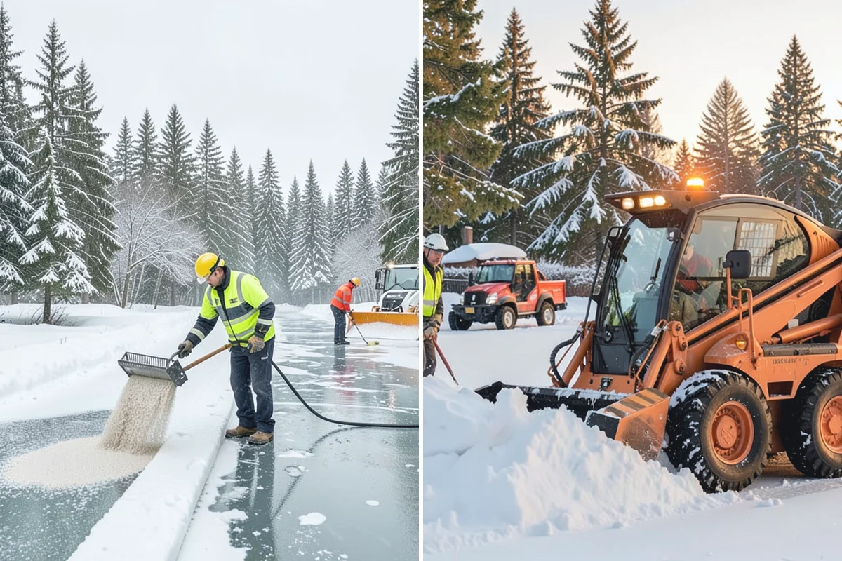 Daycare Parking Lot Snow Removal in Darrington, Snohomish County, WA - Map the drop-off lane, entrance, and crossing zones with daycare staff