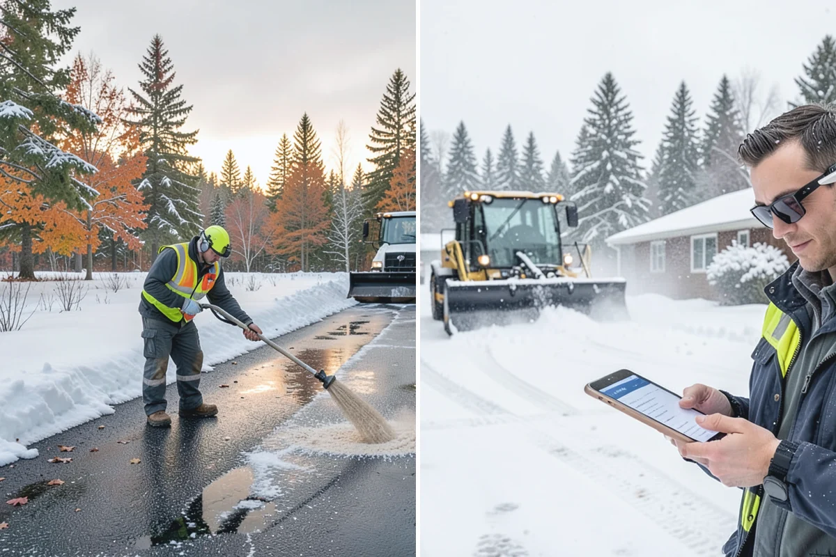 Daycare Parking Lot Snow Removal in Des Moines, King County, WA - Map the drop-off lane, entrance, and crossing zones with daycare staff