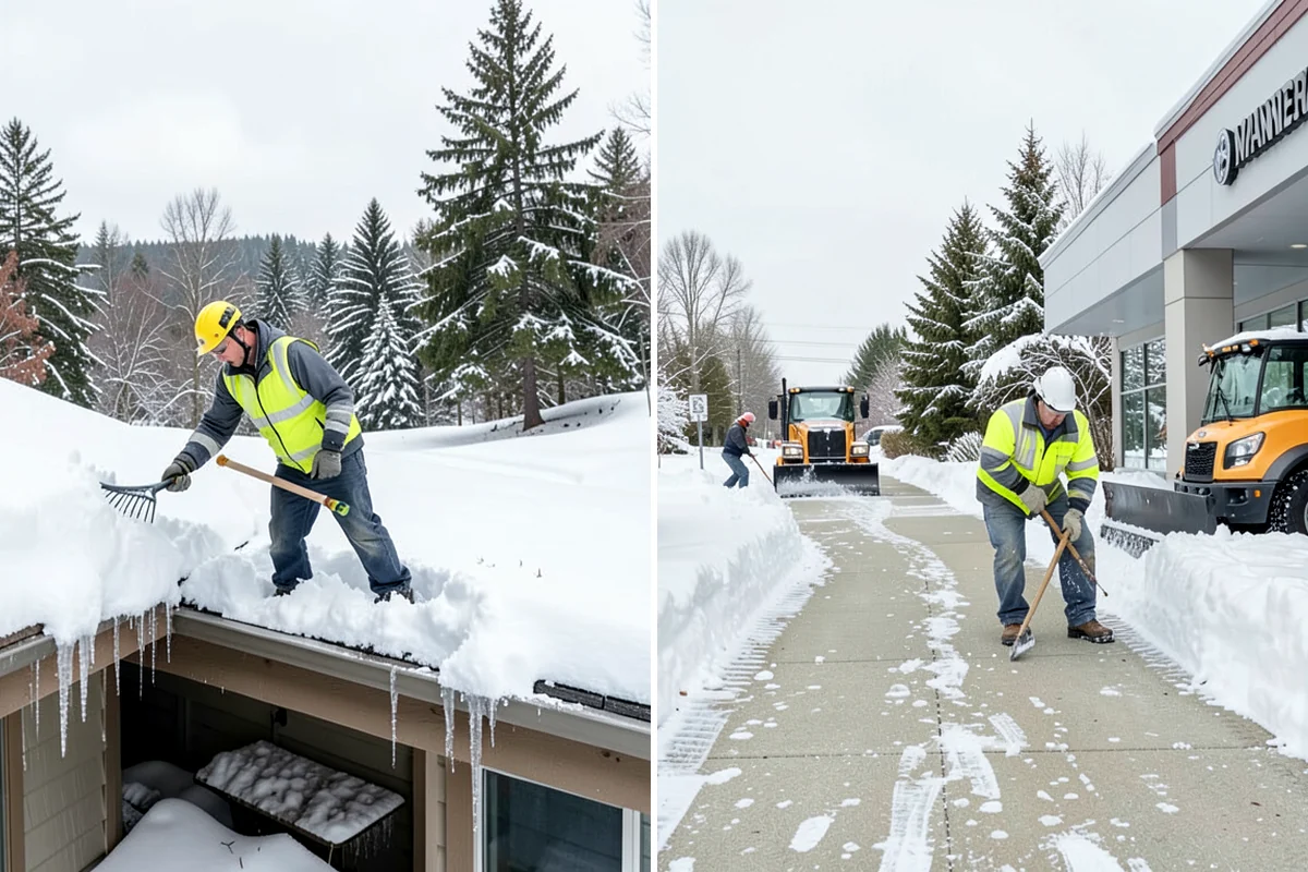 Daycare Parking Lot Snow Removal in DuPont, Pierce County, WA - Map the drop-off lane, entrance, and crossing zones with daycare staff