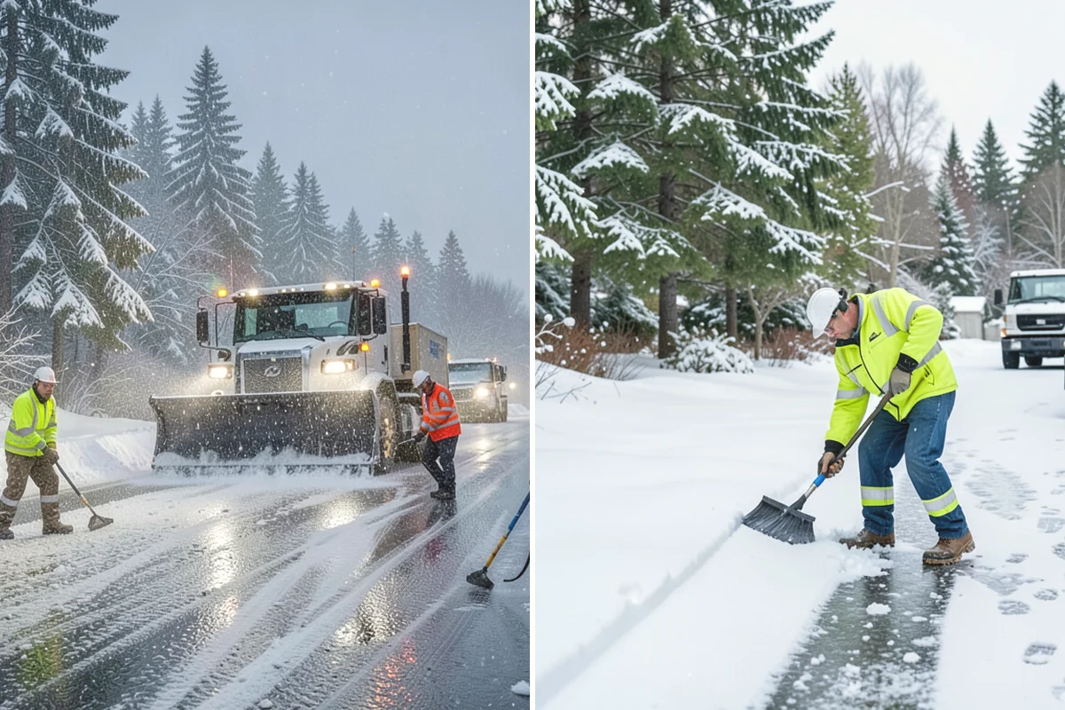 Daycare Parking Lot Snow Removal in Duvall, King County, WA - Map the drop-off lane, entrance, and crossing zones with daycare staff