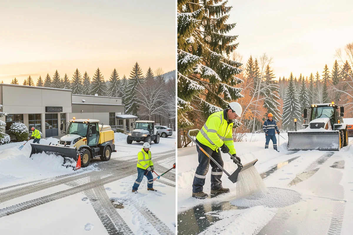 Daycare Parking Lot Snow Removal in Eatonville, Pierce County, WA - Map the drop-off lane, entrance, and crossing zones with daycare staff