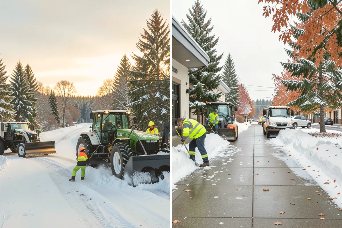 Daycare Parking Lot Snow Removal in Fife, Pierce County, WA - Map the drop-off lane, entrance, and crossing zones with daycare staff
