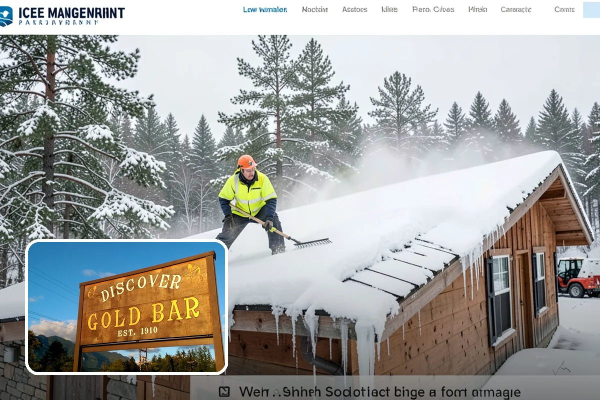 Daycare Parking Lot Snow Removal in Gold Bar, Snohomish County, WA - Parents carrying children cross a cleared, deiced path to the door