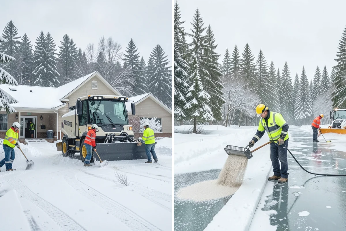 Daycare Parking Lot Snow Removal in Gold Bar, Snohomish County, WA - Map the drop-off lane, entrance, and crossing zones with daycare staff