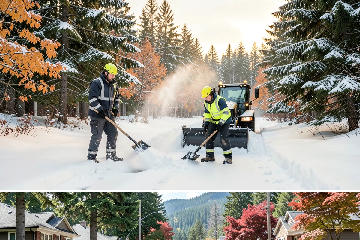 Daycare Parking Lot Snow Removal in Hunts Point, King County, WA - Daycare lots across Western Washington face peak snow demand from December through February, when early-morning freezes meet...