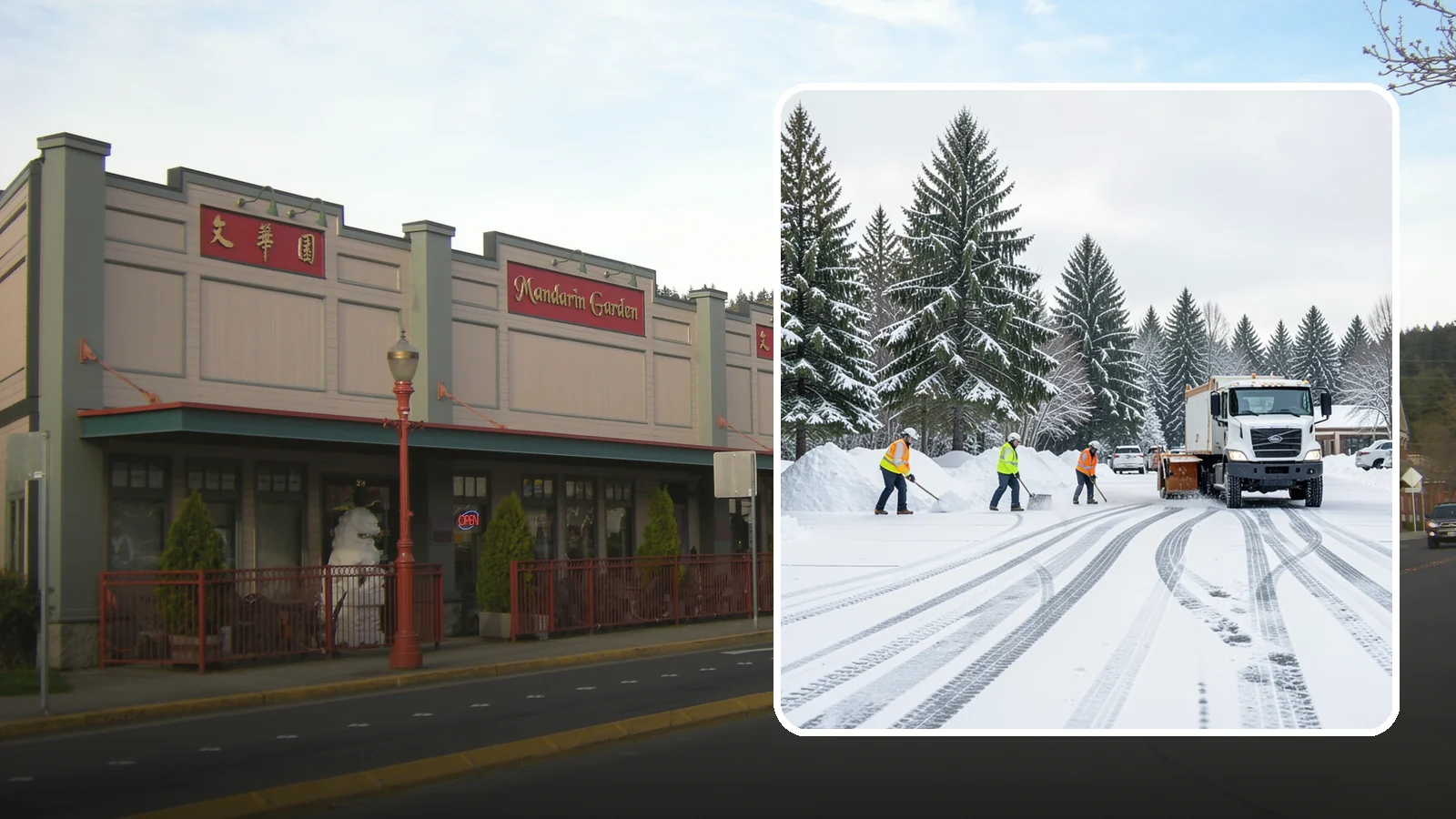 Daycare Parking Lot Snow Removal in Issaquah, King County, WA - We clear daycare lots and drop-off lanes so Western Washington parents and children stay safe during winter mornings.
