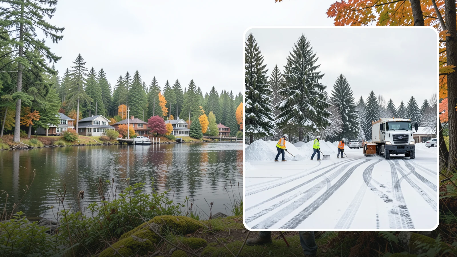 Daycare Parking Lot Snow Removal in La Conner, Skagit County, WA - We clear daycare lots and drop-off lanes so Western Washington parents and children stay safe during winter mornings.