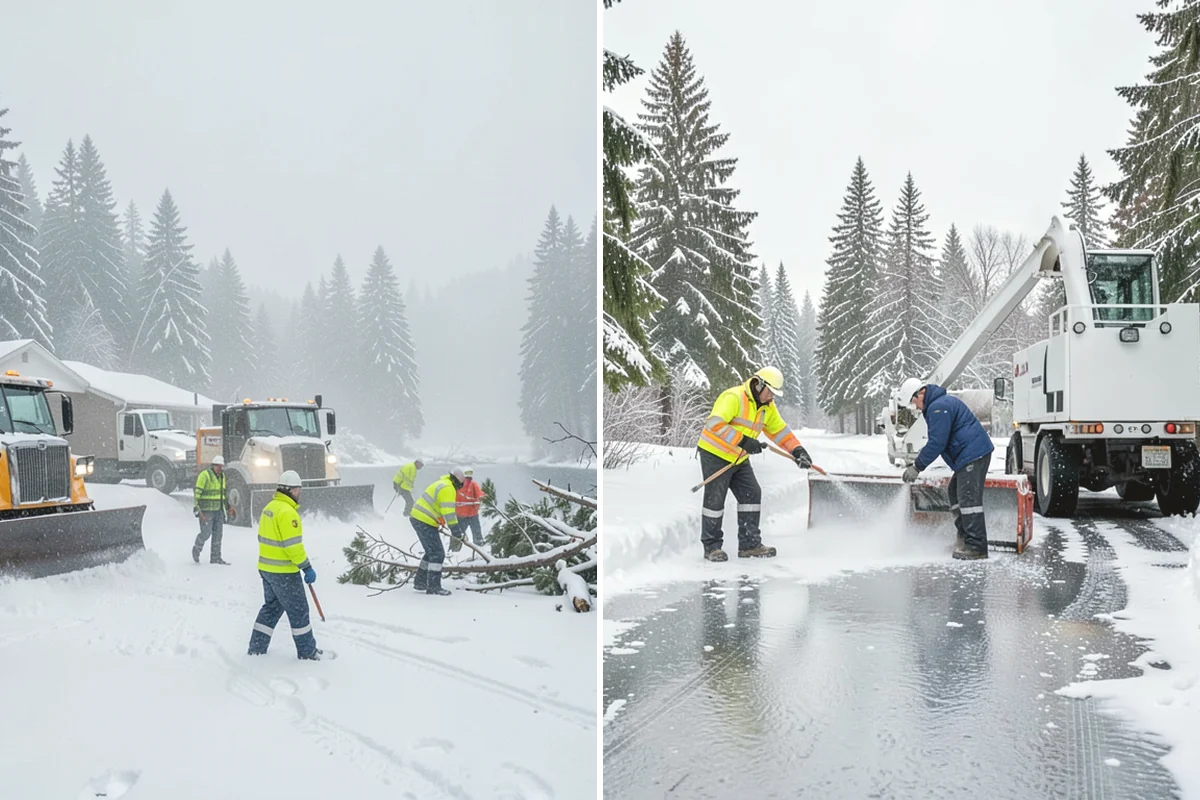 Daycare Parking Lot Snow Removal in La Conner, Skagit County, WA - Map the drop-off lane, entrance, and crossing zones with daycare staff