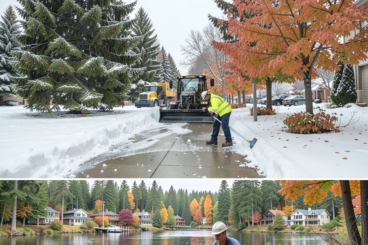 Daycare Parking Lot Snow Removal in La Conner, Skagit County, WA - Daycare lots across Western Washington face peak snow demand from December through February, when early-morning freezes meet...
