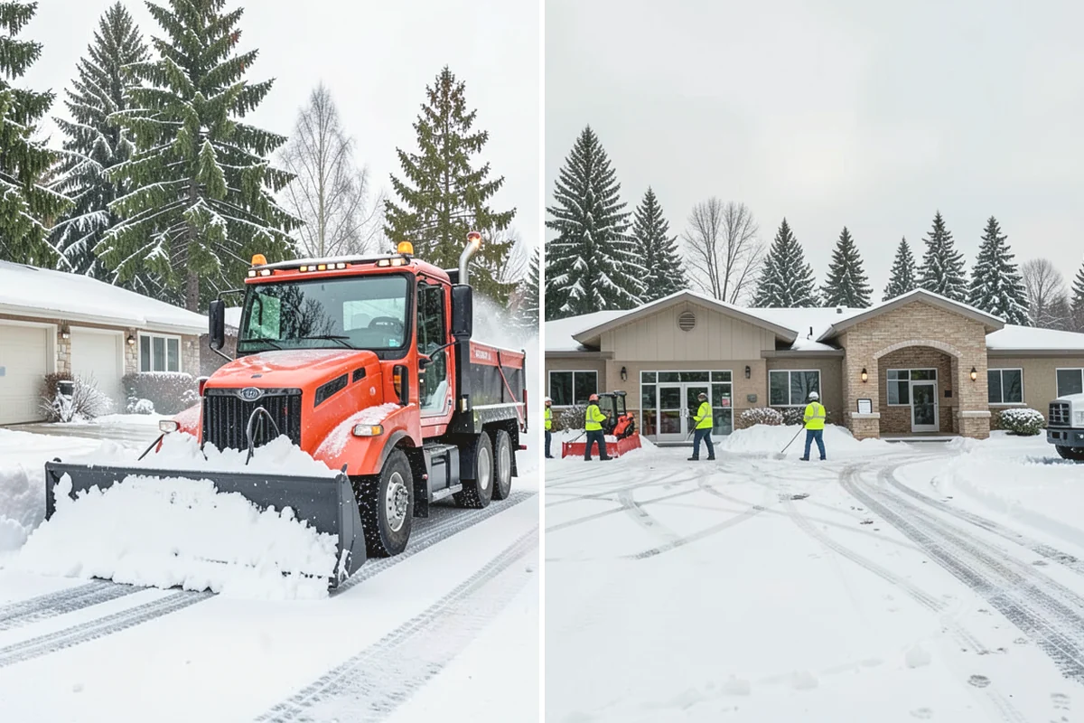Daycare Parking Lot Snow Removal in Lake Stevens, Snohomish County, WA - Map the drop-off lane, entrance, and crossing zones with daycare staff