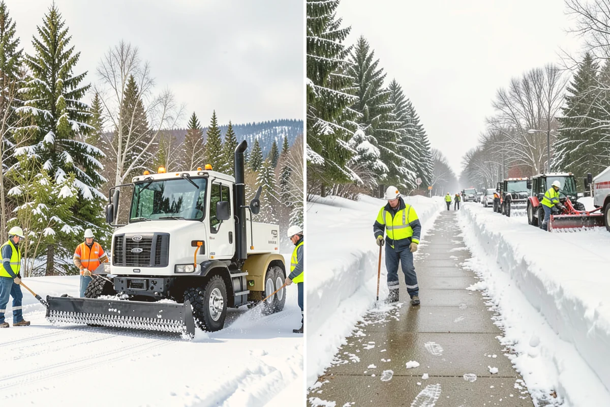 Daycare Parking Lot Snow Removal in Langley, Island County, WA - Map the drop-off lane, entrance, and crossing zones with daycare staff