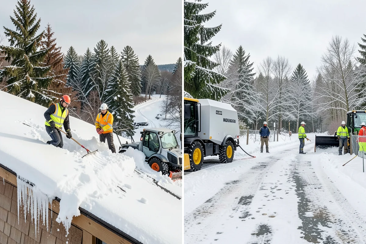 Daycare Parking Lot Snow Removal in Lyman, Skagit County, WA - Map the drop-off lane, entrance, and crossing zones with daycare staff