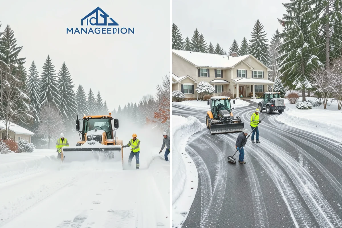 Daycare Parking Lot Snow Removal in Lynnwood, Snohomish County, WA - Map the drop-off lane, entrance, and crossing zones with daycare staff