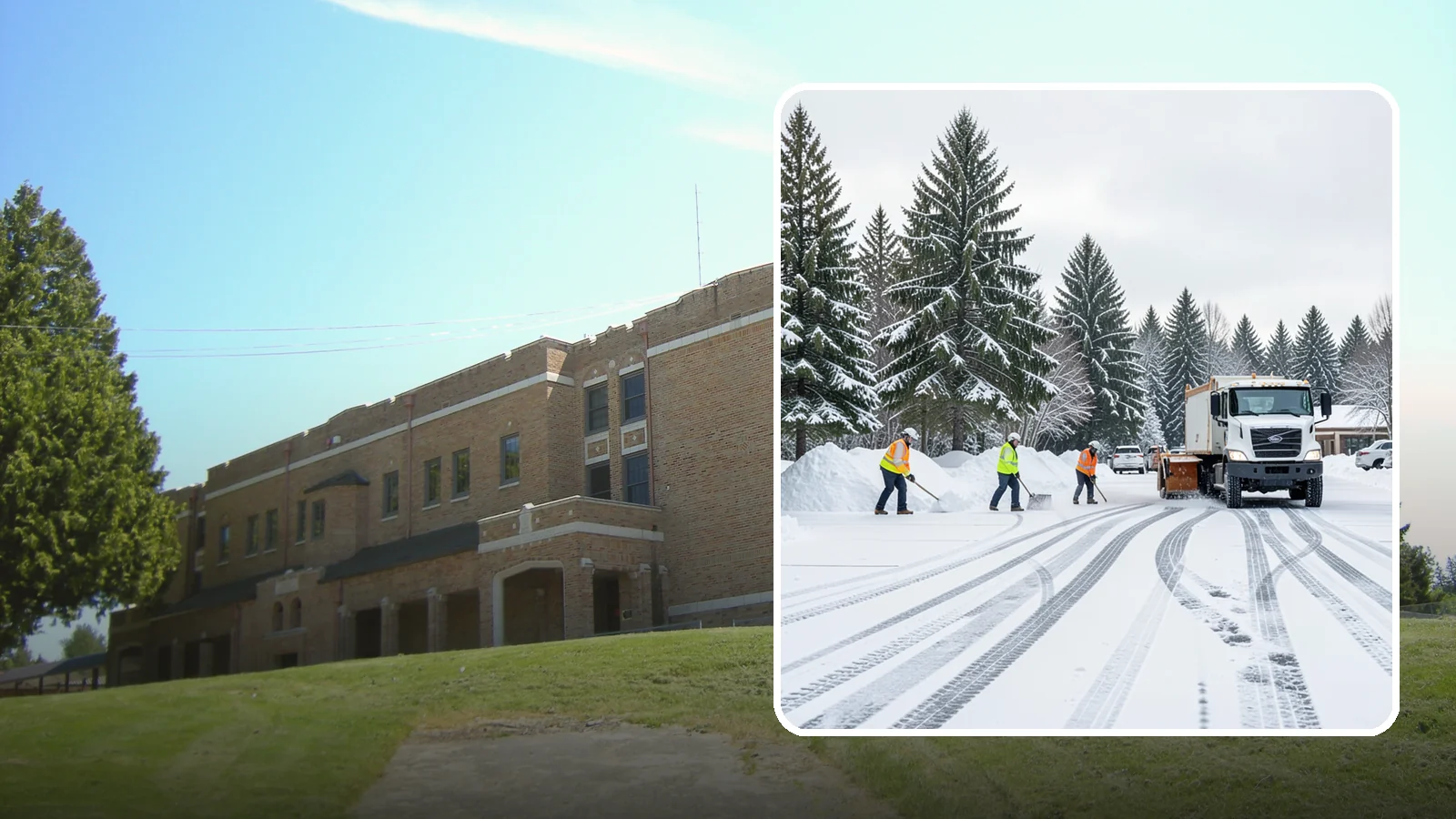 Daycare Parking Lot Snow Removal in Maple Valley, King County, WA - We clear daycare lots and drop-off lanes so Western Washington parents and children stay safe during winter mornings.