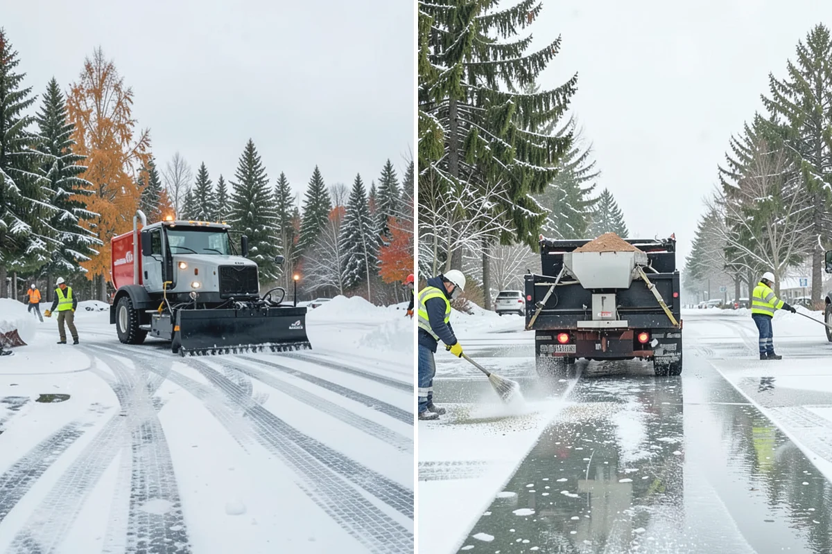 Daycare Parking Lot Snow Removal in Marysville, Snohomish County, WA - Map the drop-off lane, entrance, and crossing zones with daycare staff