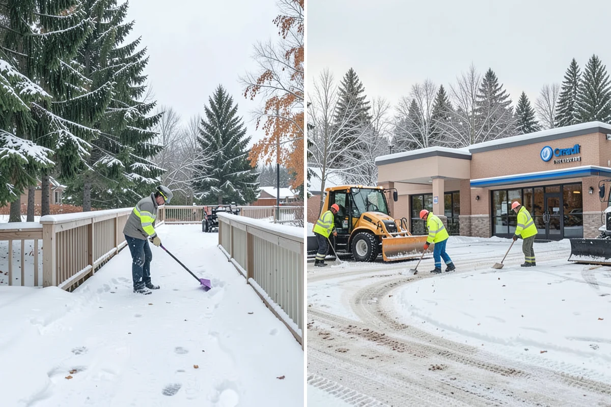 Daycare Parking Lot Snow Removal in Medina, King County, WA - Map the drop-off lane, entrance, and crossing zones with daycare staff