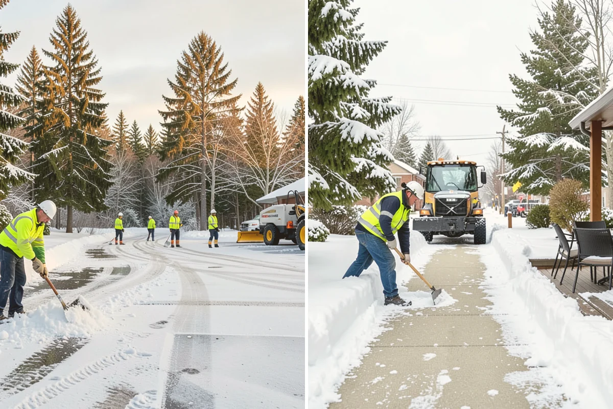 Daycare Parking Lot Snow Removal in Milton, King County, WA - Map the drop-off lane, entrance, and crossing zones with daycare staff