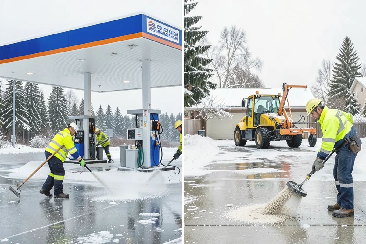 Daycare Parking Lot Snow Removal in Monroe, Snohomish County, WA - Map the drop-off lane, entrance, and crossing zones with daycare staff