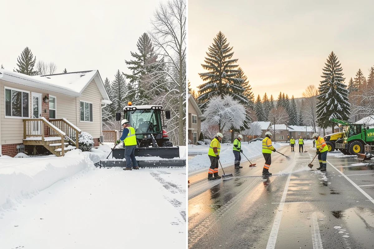 Daycare Parking Lot Snow Removal in Mount Vernon, Skagit County, WA - Map the drop-off lane, entrance, and crossing zones with daycare staff