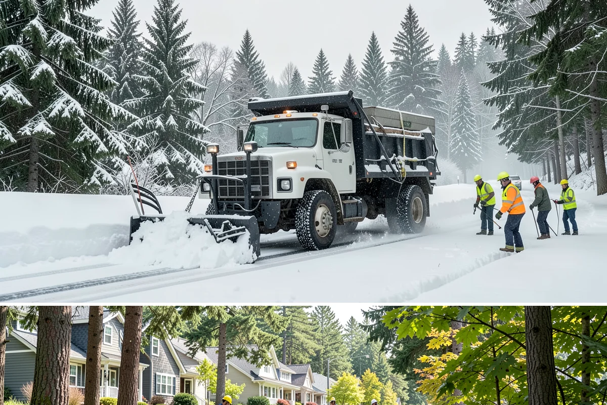 Daycare Parking Lot Snow Removal in Normandy Park, King County, WA - Daycare lots across Western Washington face peak snow demand from December through February, when early-morning freezes meet...