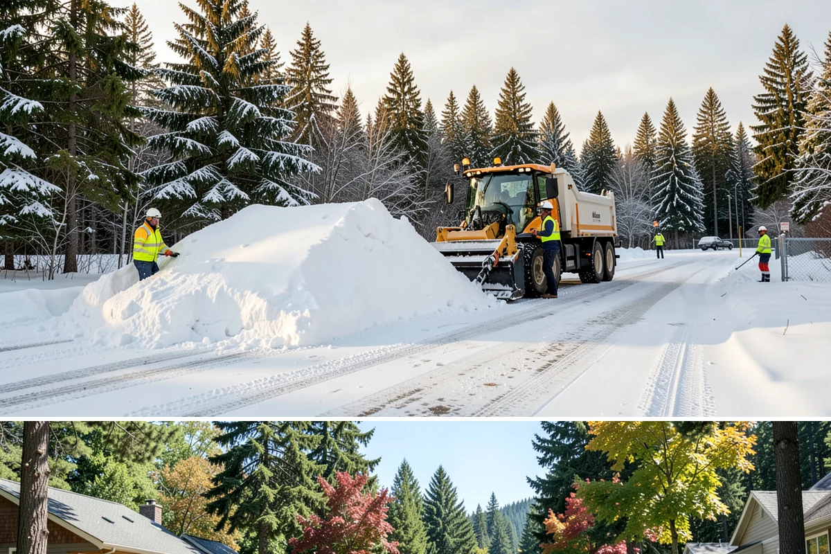Daycare Parking Lot Snow Removal in Orting, Pierce County, WA - Daycare lots across Western Washington face peak snow demand from December through February, when early-morning freezes meet...