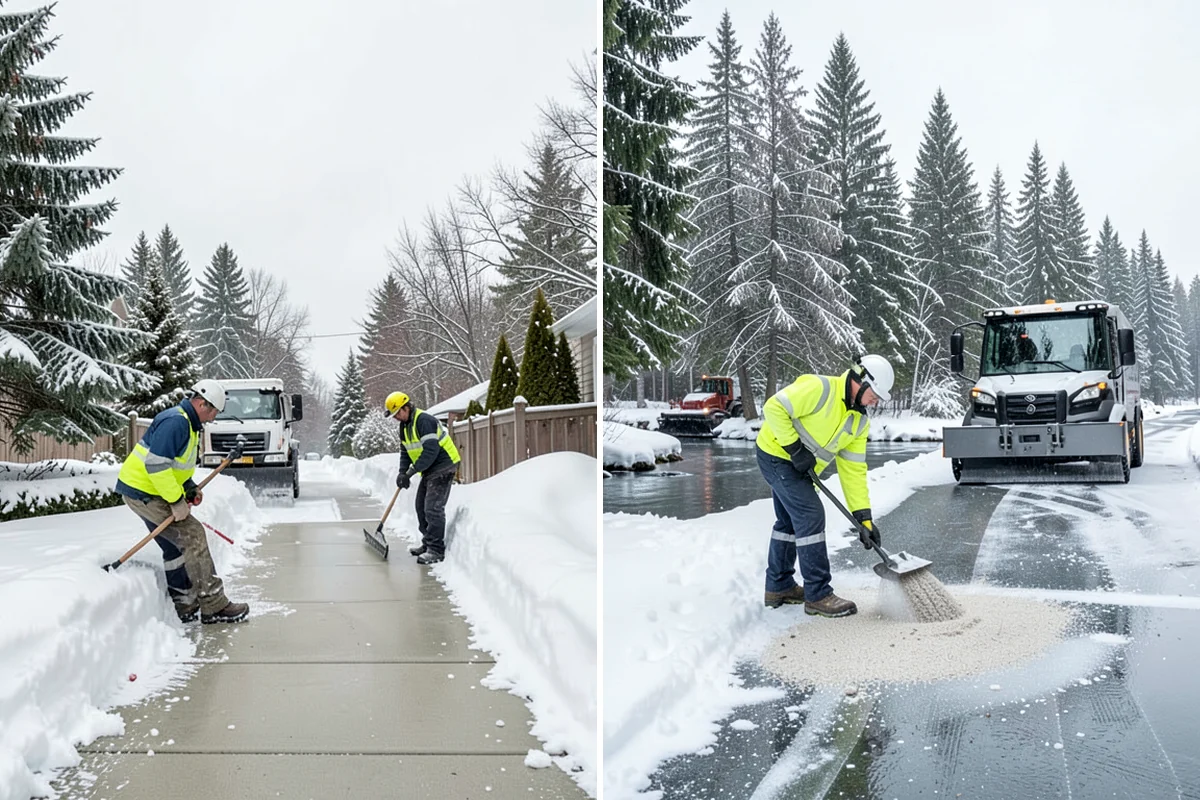 Daycare Parking Lot Snow Removal in Pacific, King County, WA - Map the drop-off lane, entrance, and crossing zones with daycare staff