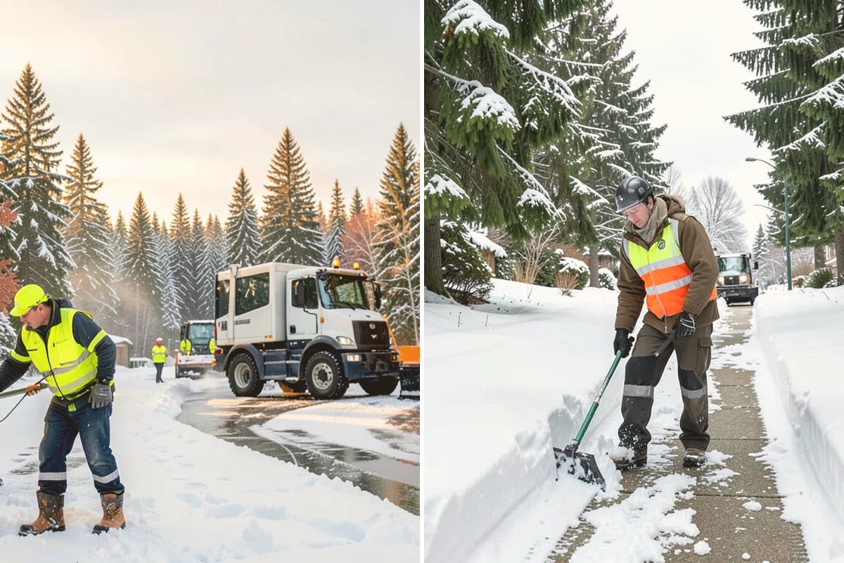 Daycare Parking Lot Snow Removal in Sammamish, King County, WA - Map the drop-off lane, entrance, and crossing zones with daycare staff