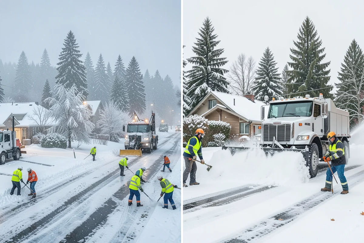 Daycare Parking Lot Snow Removal in Skykomish, King County, WA - Map the drop-off lane, entrance, and crossing zones with daycare staff