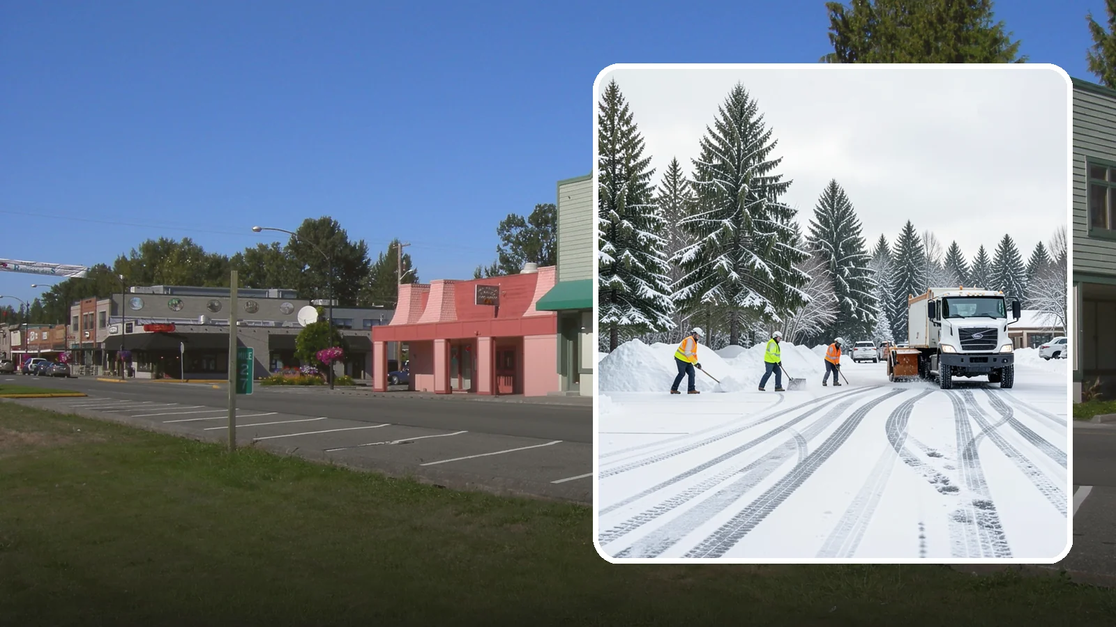 Daycare Parking Lot Snow Removal in Snoqualmie, King County, WA - We clear daycare lots and drop-off lanes so Western Washington parents and children stay safe during winter mornings.