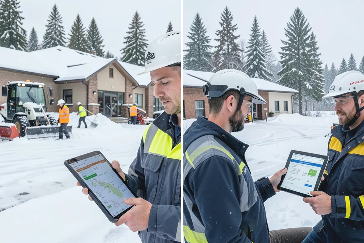 Daycare Parking Lot Snow Removal in South Prairie, Pierce County, WA - Map the drop-off lane, entrance, and crossing zones with daycare staff