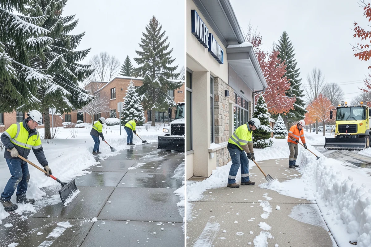 Daycare Parking Lot Snow Removal in Sumner, Pierce County, WA - Map the drop-off lane, entrance, and crossing zones with daycare staff