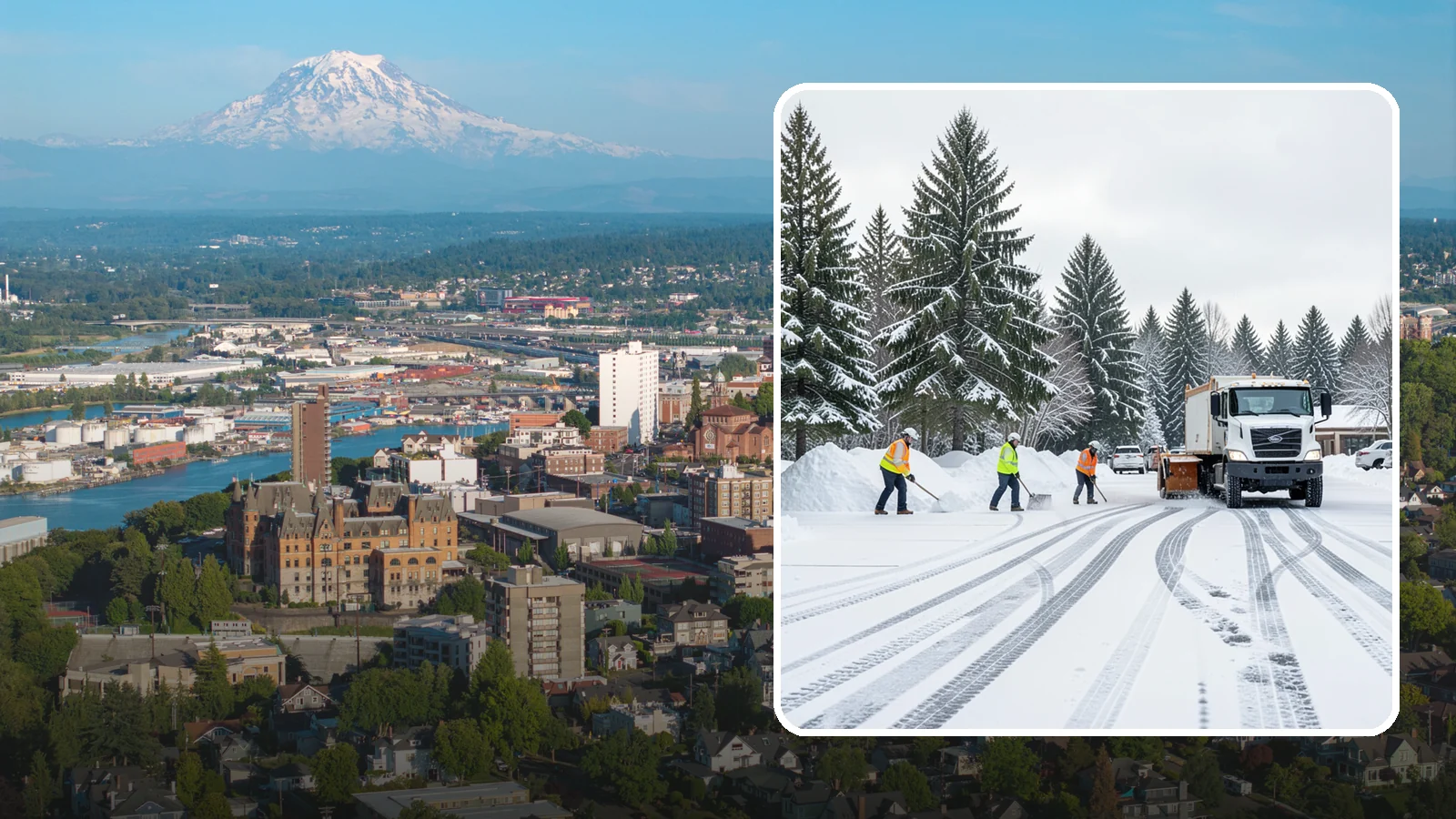 Daycare Parking Lot Snow Removal in Tacoma, Pierce County, WA - We clear daycare lots and drop-off lanes so Western Washington parents and children stay safe during winter mornings.