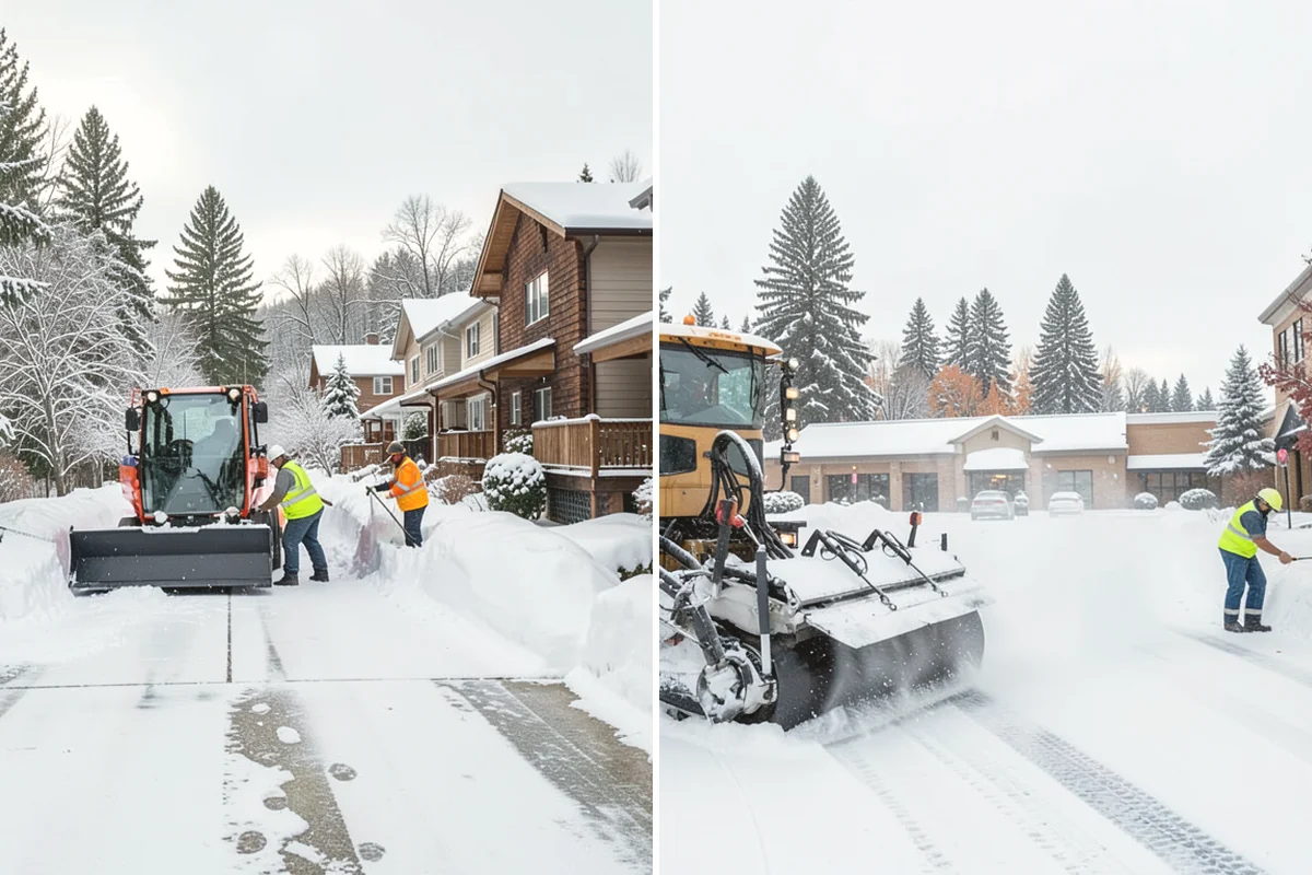 Daycare Parking Lot Snow Removal in University Place, Pierce County, WA - Map the drop-off lane, entrance, and crossing zones with daycare staff