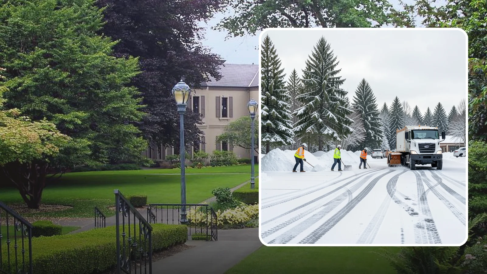 Daycare Parking Lot Snow Removal in Woodinville, King County, WA - We clear daycare lots and drop-off lanes so Western Washington parents and children stay safe during winter mornings.