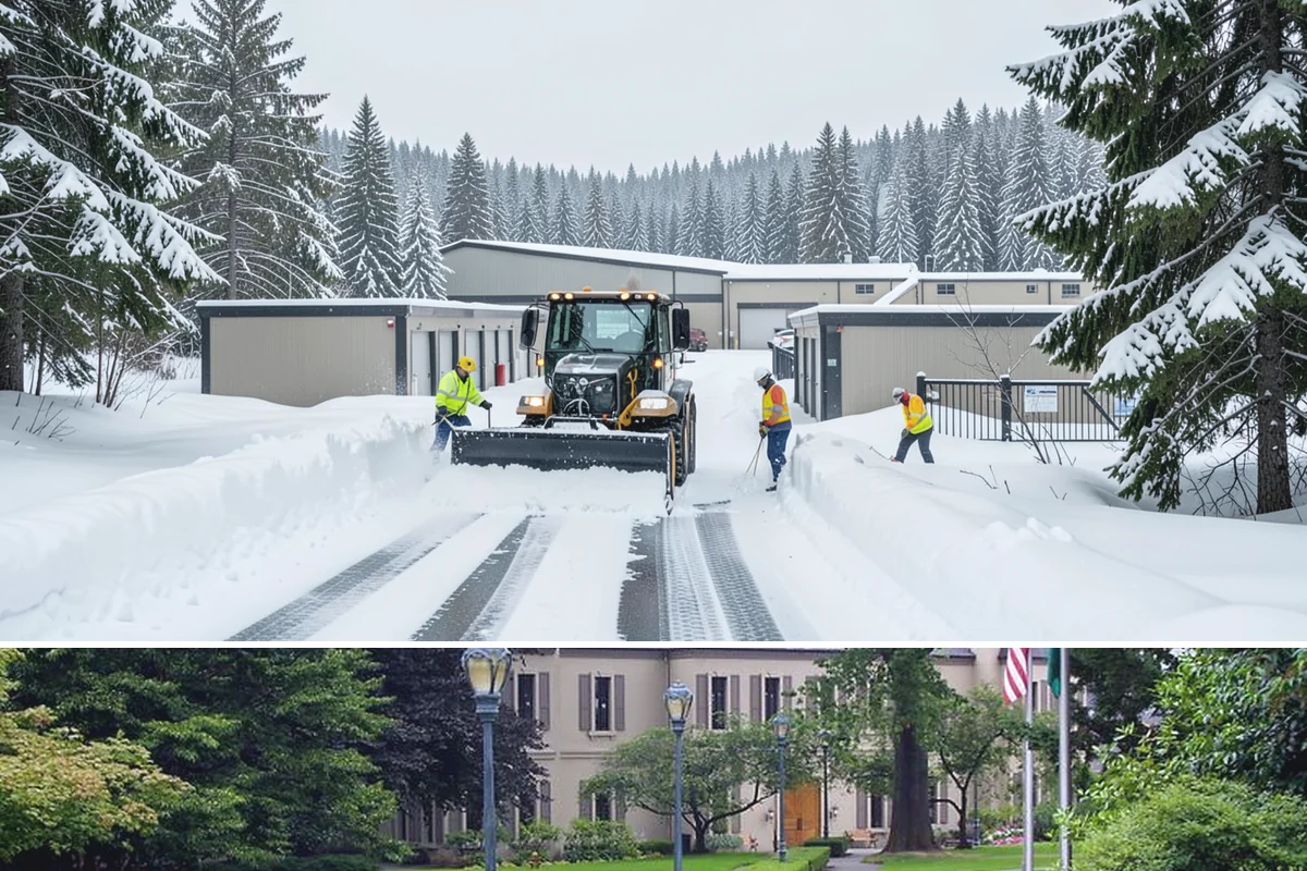 Daycare Parking Lot Snow Removal in Woodinville, King County, WA - Daycare lots across Western Washington face peak snow demand from December through February, when early-morning freezes meet...