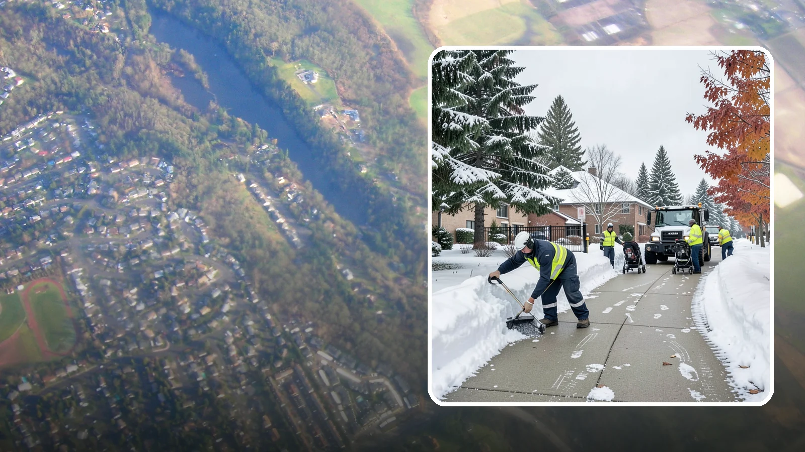 Daycare Sidewalk Clearing in Algona, King County, WA - Drop-off sidewalk clearing for Western Washington daycares, keeping entry walks safe for parents carrying children and pushing...