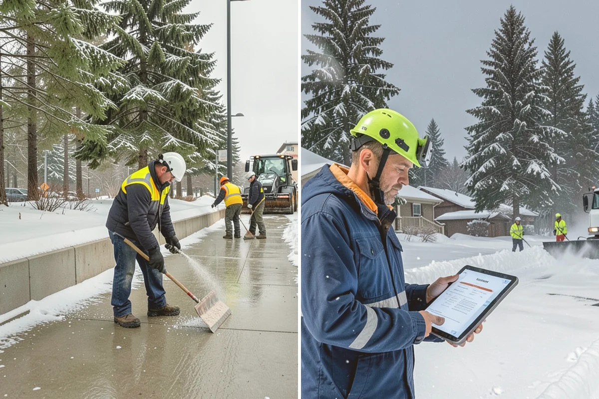 Daycare Sidewalk Clearing in Algona, King County, WA - Clear the entrance and stroller path before opening