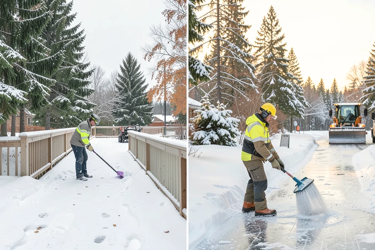 Daycare Sidewalk Clearing in Anacortes, Skagit County, WA - Clear the entrance and stroller path before opening