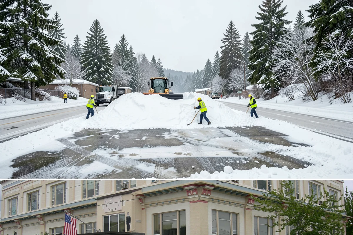 Daycare Sidewalk Clearing in Anacortes, Skagit County, WA - Daycare demand is highest from December through February on frosty mornings when drop-off coincides with the day's iciest walks.