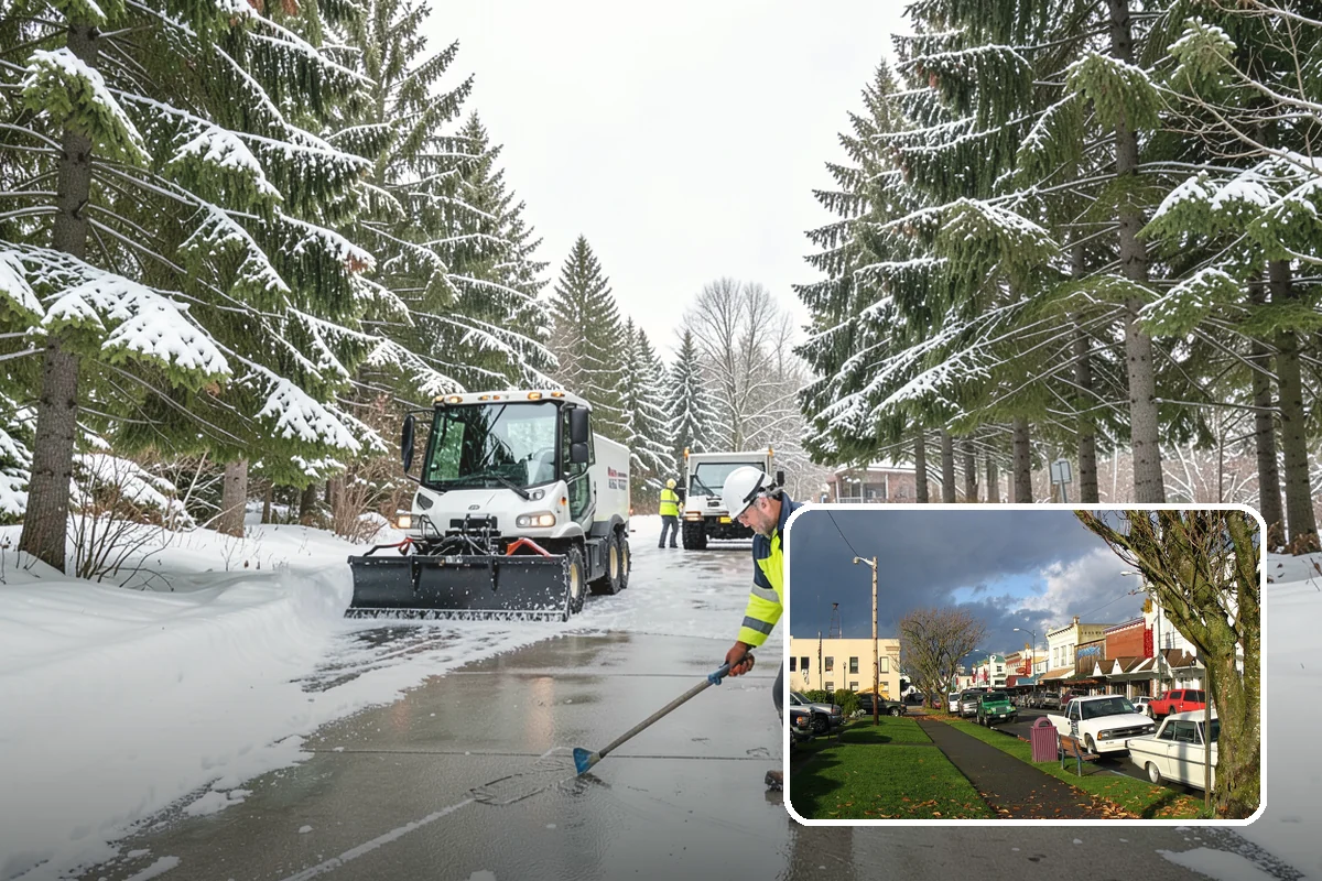 Daycare Sidewalk Clearing in Arlington, Snohomish County, WA - Entry and stroller paths cleared before the morning rush