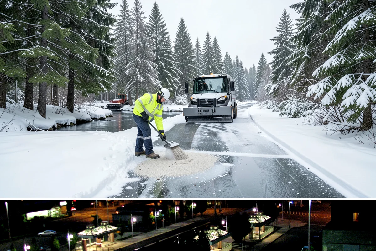 Daycare Sidewalk Clearing in Auburn, King County, WA - Daycare demand is highest from December through February on frosty mornings when drop-off coincides with the day's iciest walks.