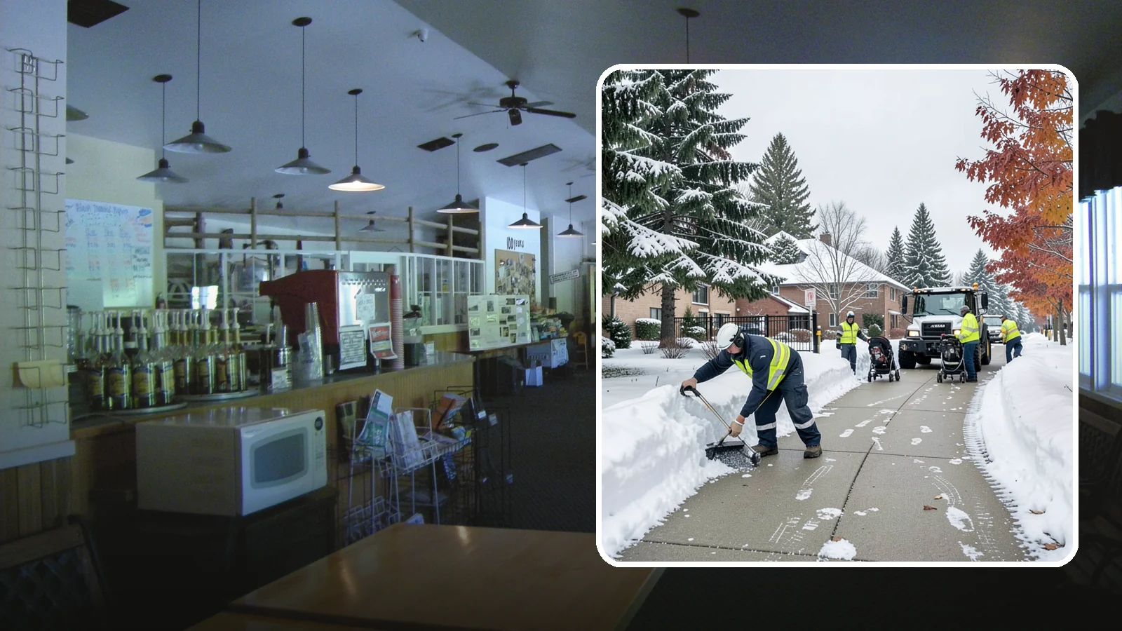 Daycare Sidewalk Clearing in Black Diamond, King County, WA - Drop-off sidewalk clearing for Western Washington daycares, keeping entry walks safe for parents carrying children and pushing...