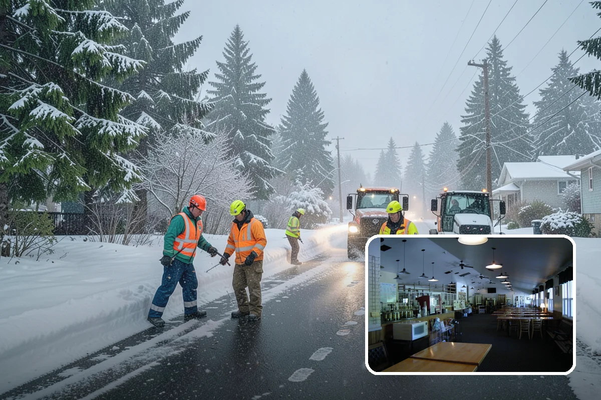 Daycare Sidewalk Clearing in Black Diamond, King County, WA - Entry and stroller paths cleared before the morning rush