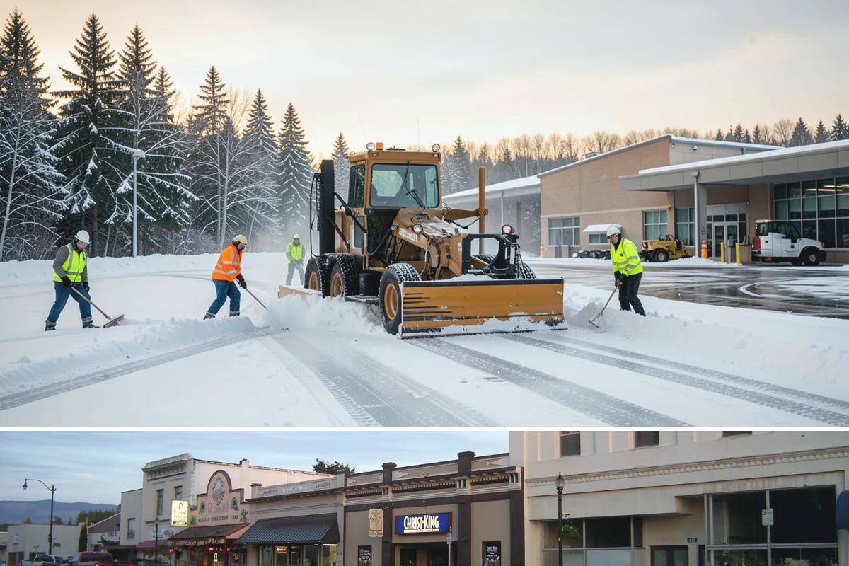 Daycare Sidewalk Clearing in Burlington, Skagit County, WA - Daycare demand is highest from December through February on frosty mornings when drop-off coincides with the day's iciest walks.