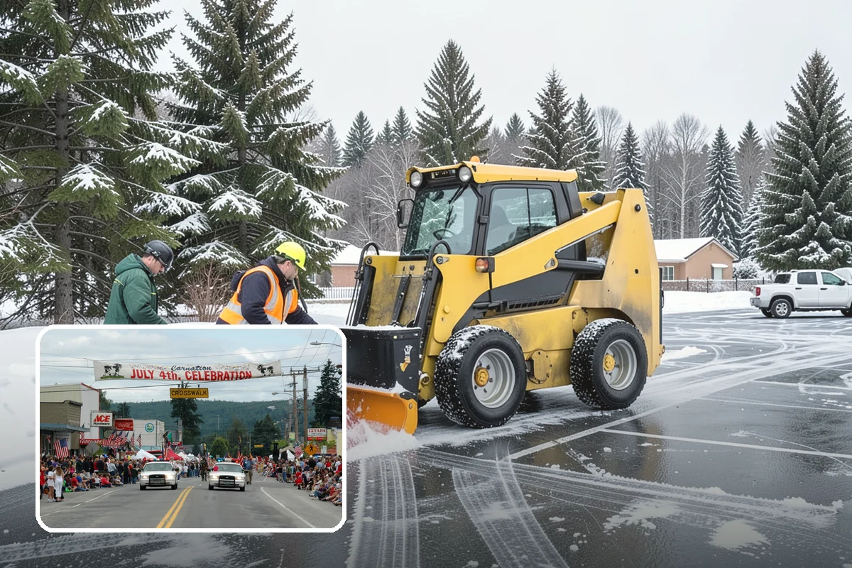 Daycare Sidewalk Clearing in Carnation, King County, WA - Entry and stroller paths cleared before the morning rush